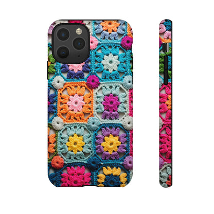 Vintage Crochet Blanket Look Phone Case