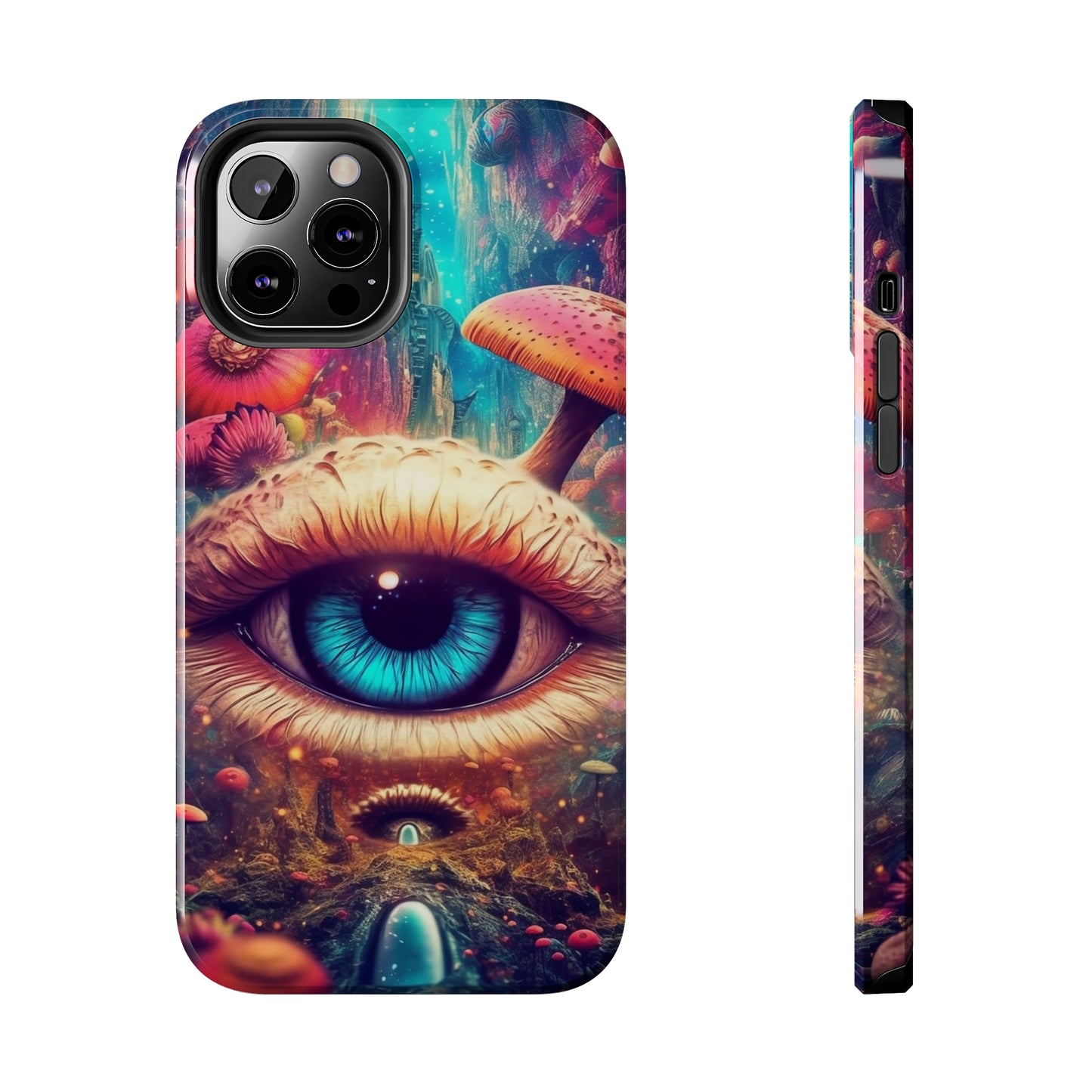 Eye of the Mushroom Psychedelic Art iPhone Case | Embrace the Trippy Enigma