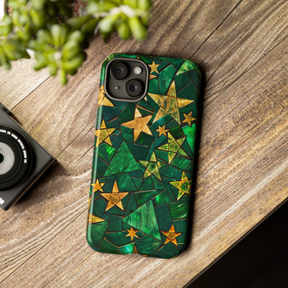 Green Celestial Stained Glass Mosaic Phone Case