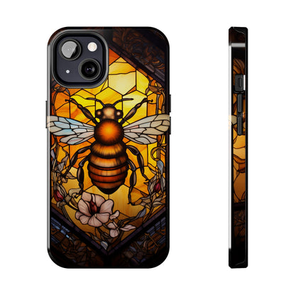 Stained glass Honey Bee iPhone Case | Embrace the Sweetness of Nature's Workers