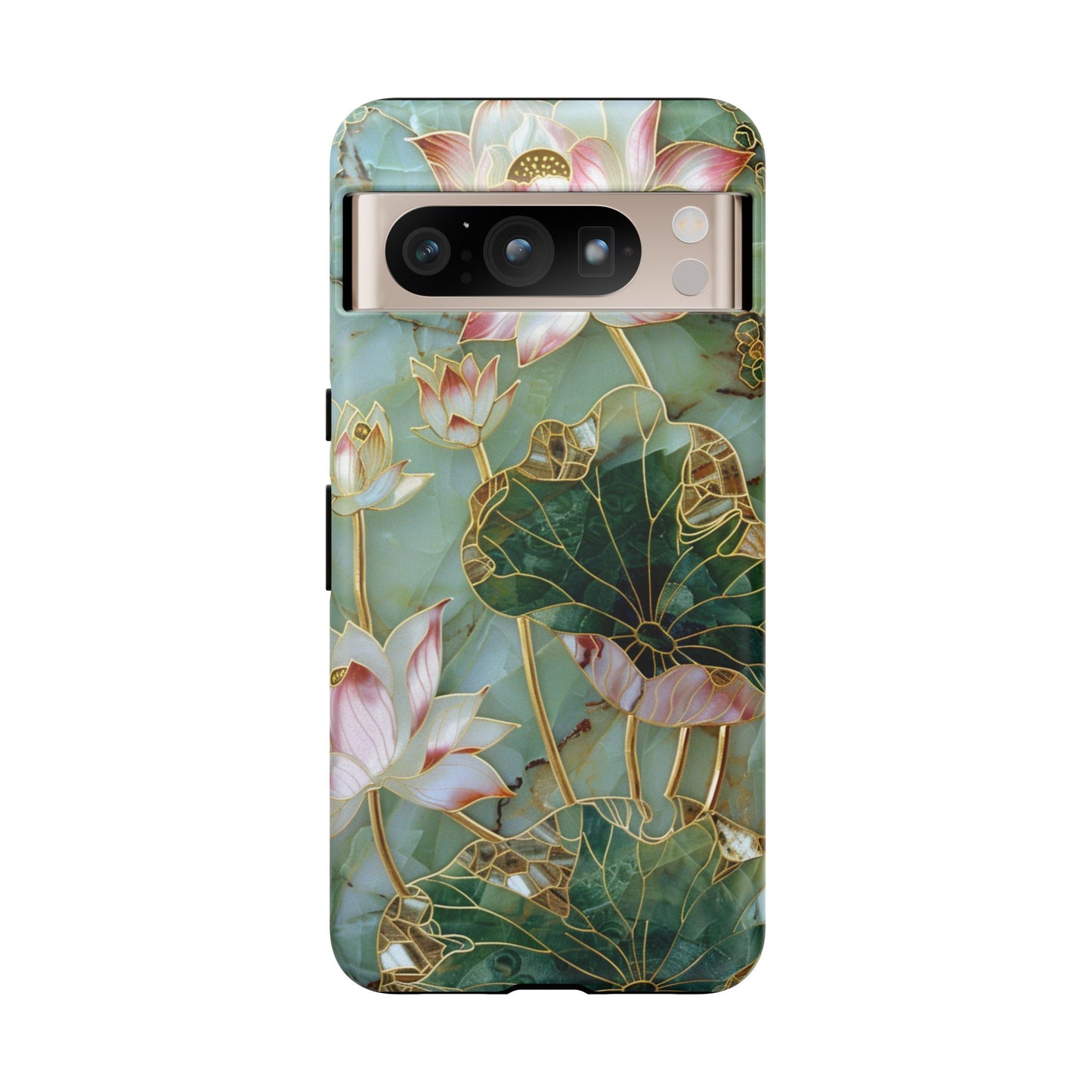 Elegant Floral Phone Case - Tough Cases with Lotus Design