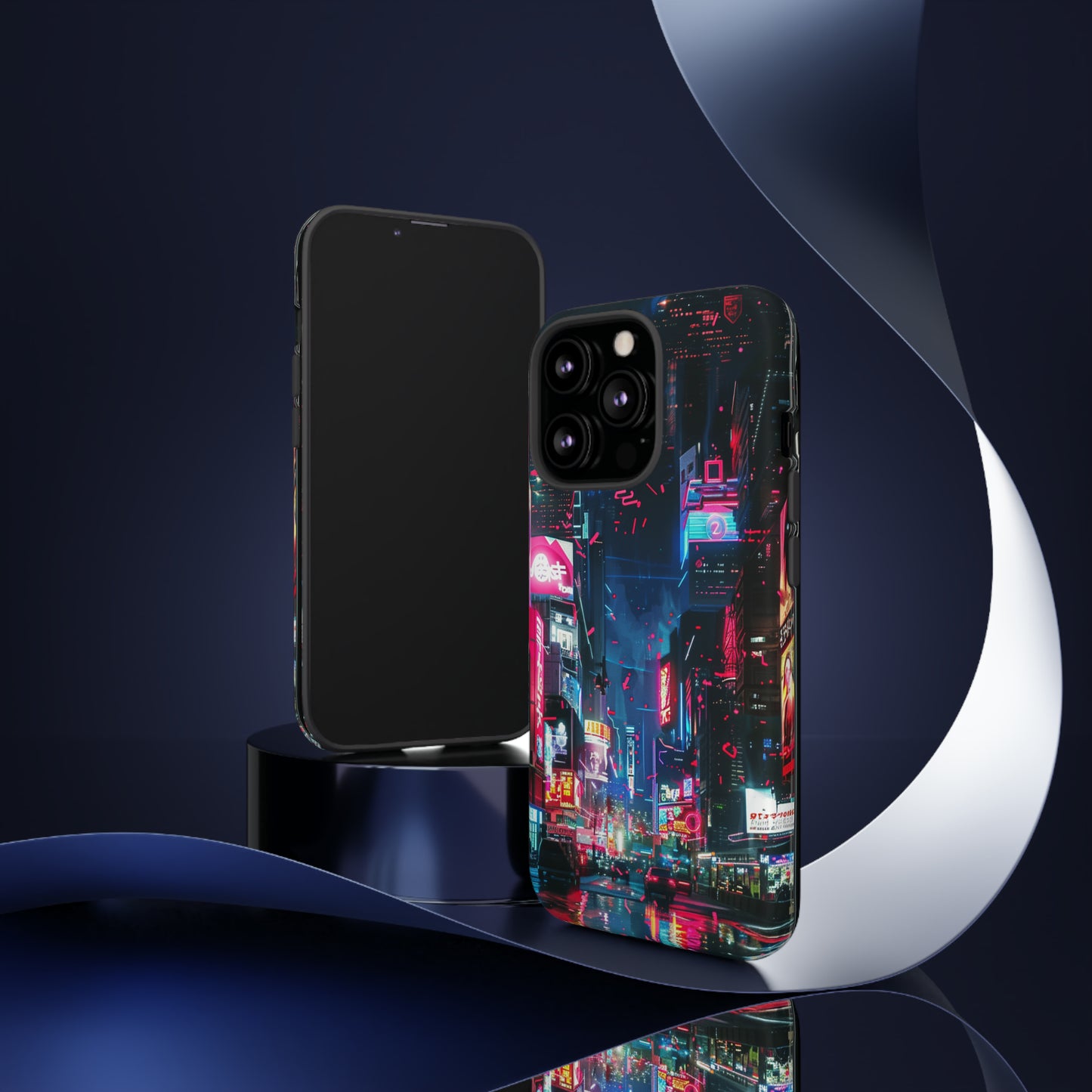 Cyberpunk Tokyo Cityscape Phone Case