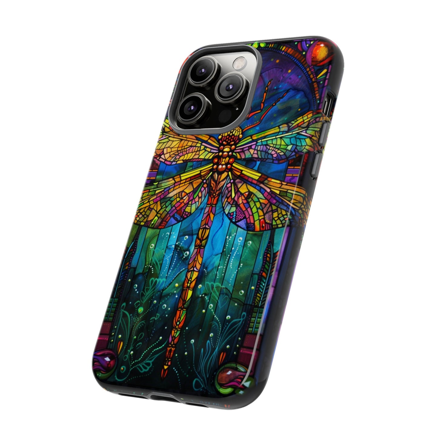 Art Deco Stained Glass Dragonfly Phone Cover