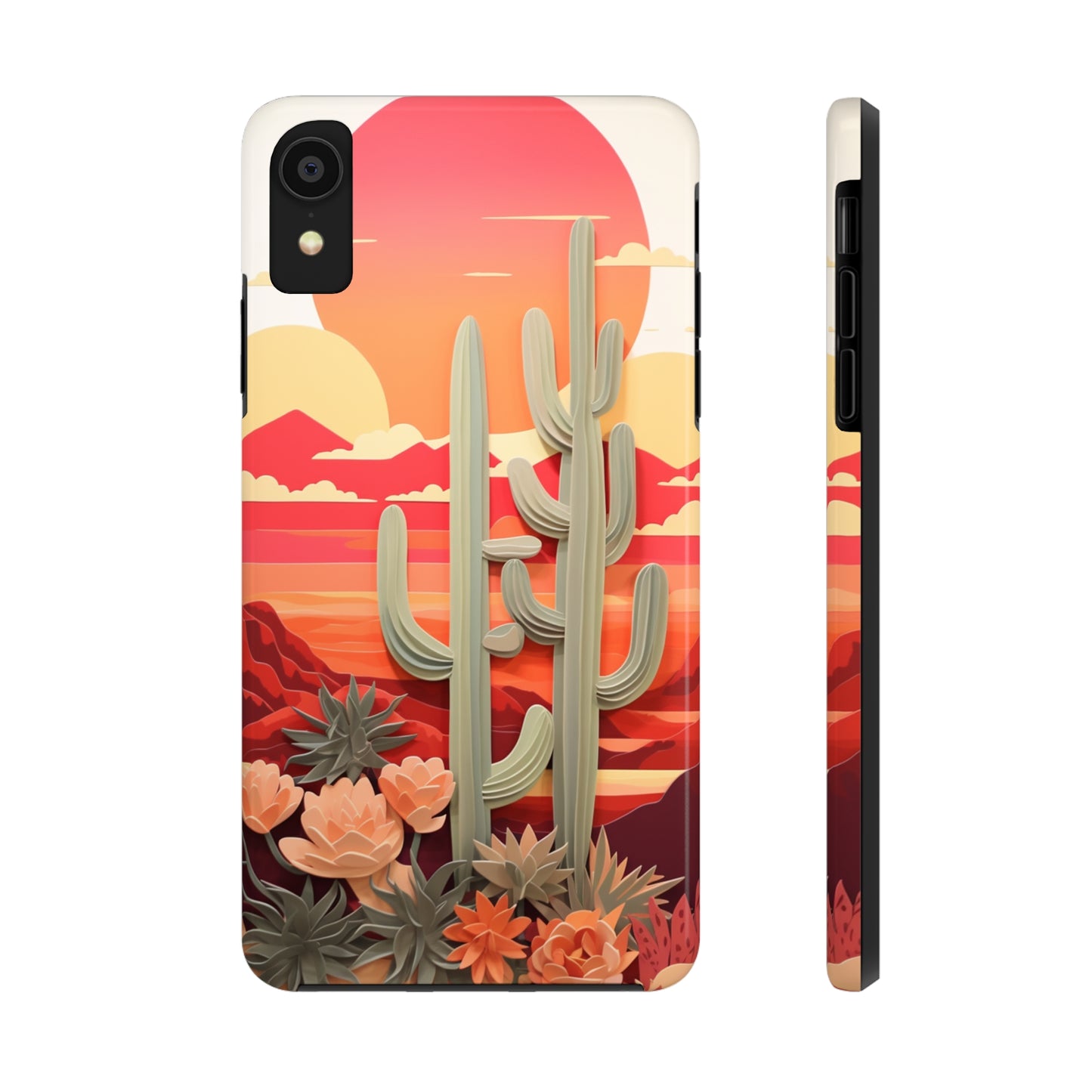 Cactus Desert Sunset iPhone Case