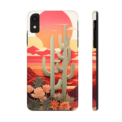 Cactus Desert Sunset iPhone Case