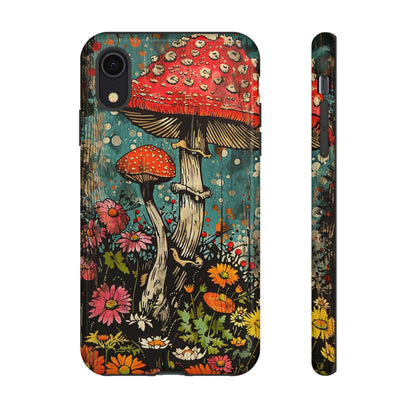 Trippy Magic Mushroom Retro Art Phone Case