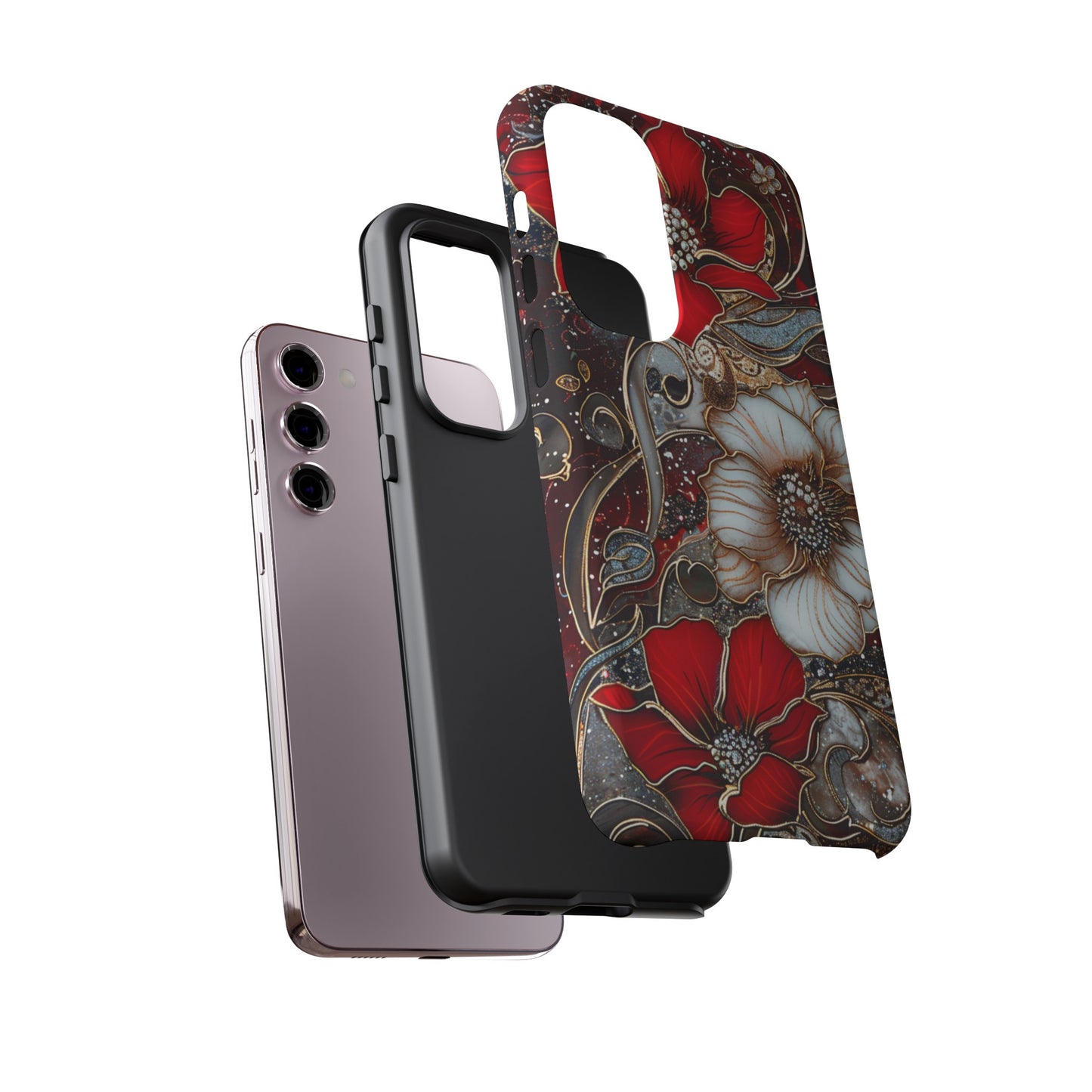 Stained Glass Floral Paisley Explosion Phone Case