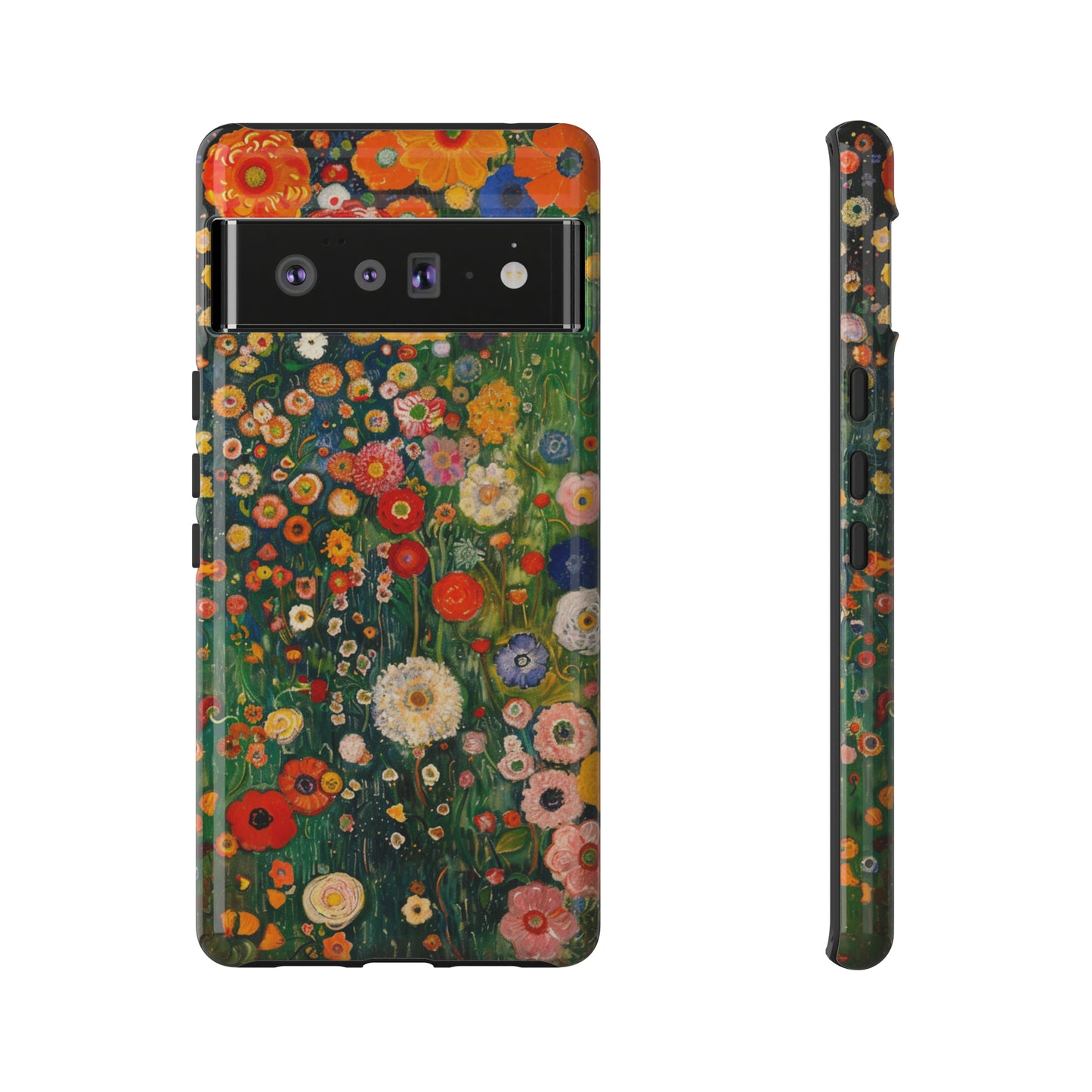 Gustav Klimt Style Flower Garden Painting Phone Case