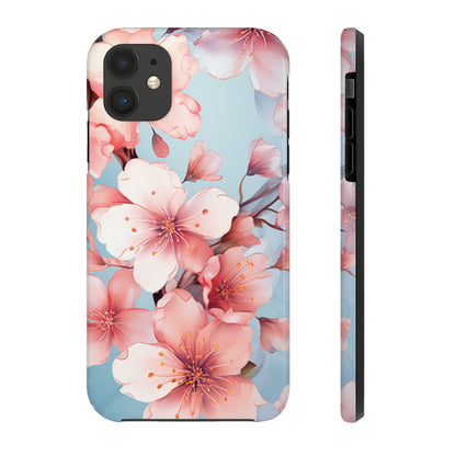 Pretty in Pink Flowers Tough iPhone Case | Floral Phone Cover