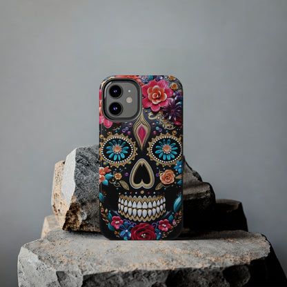 Sugar Skull iPhone Case | Celebrate Dia de los Muertos with Vibrant Elegance