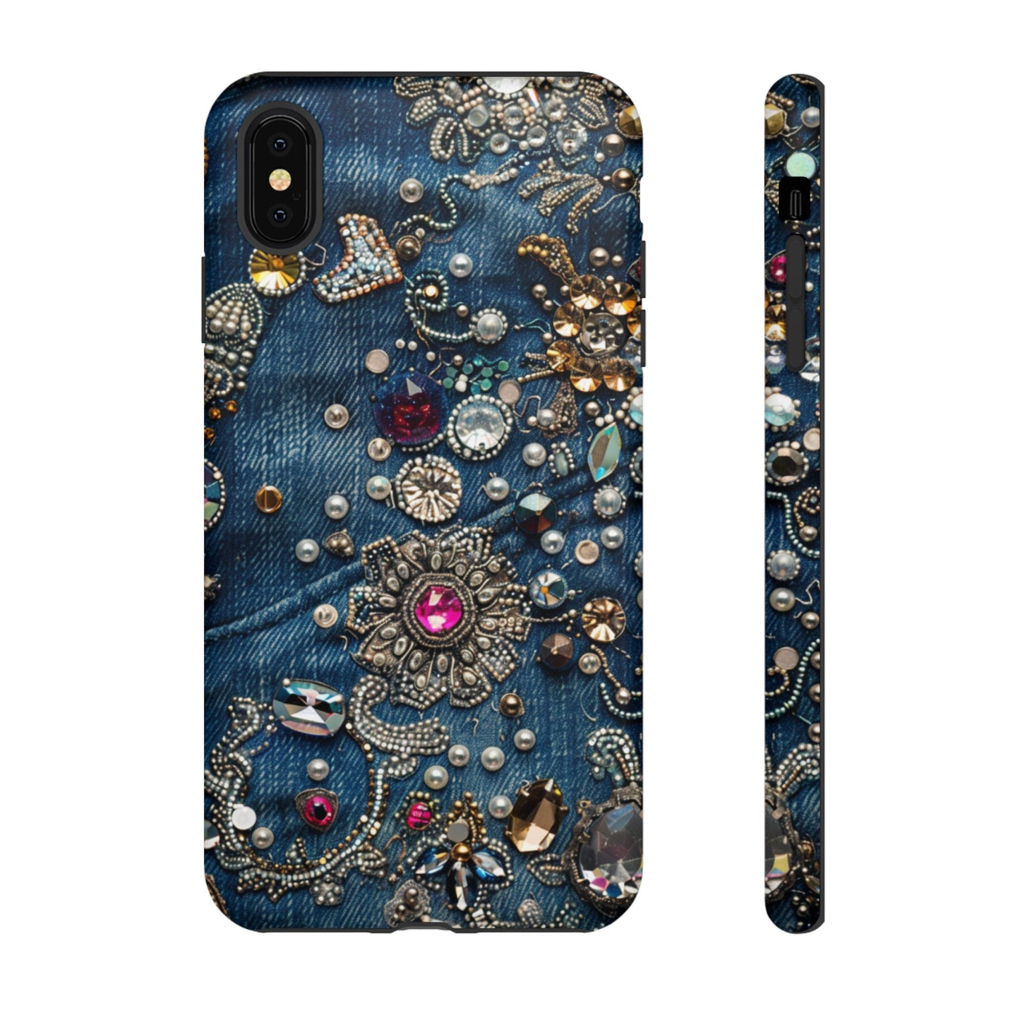 Blue Jean Queen Rhinestone Bling Phone Case