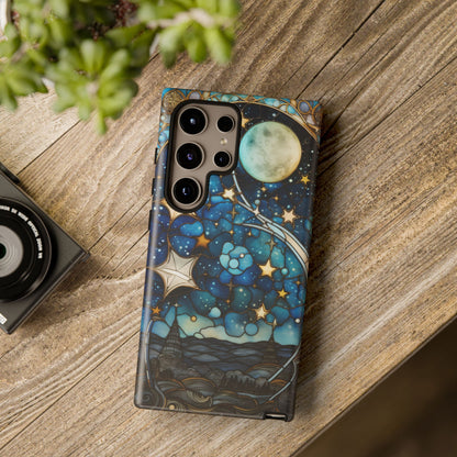 Boho Starry Night Stained Glass Artistry Phone Cover