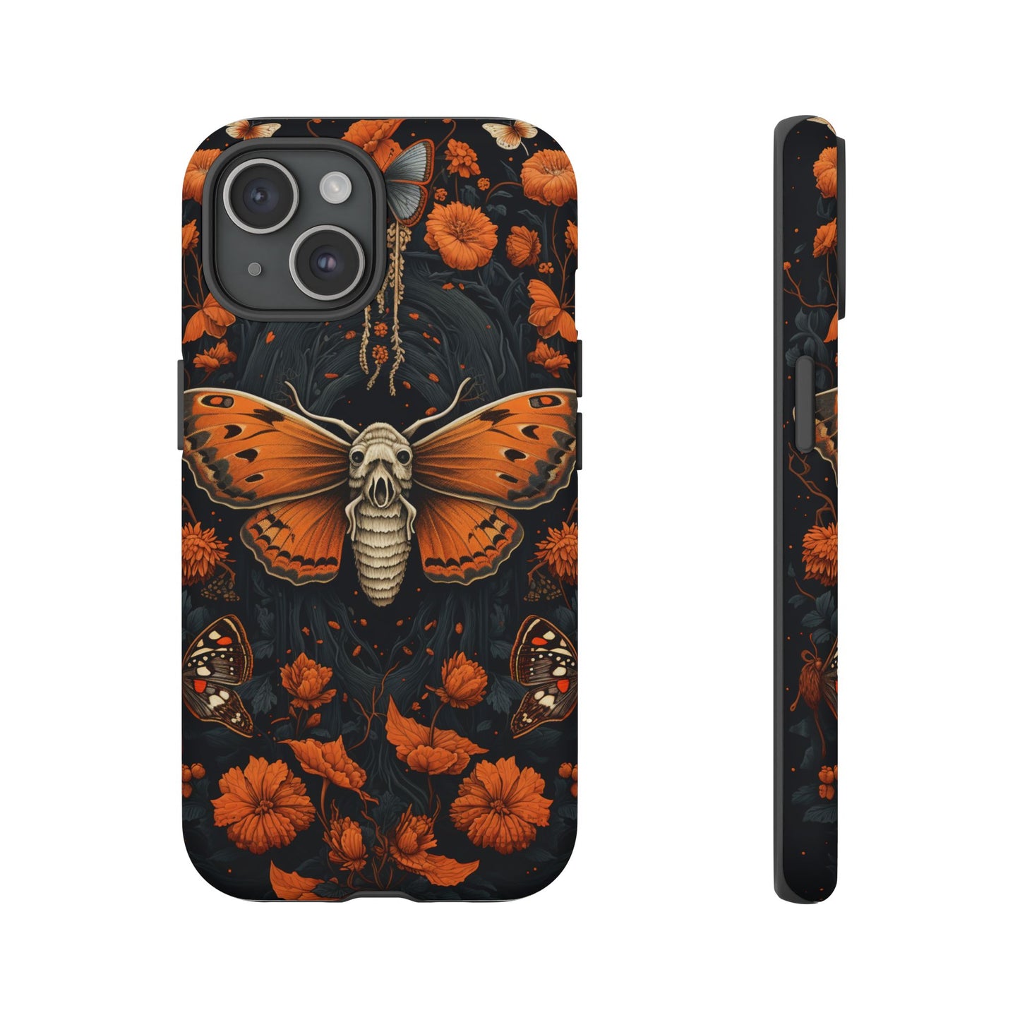 Eerie Elegance Halloween Goth Moth Phone Cover