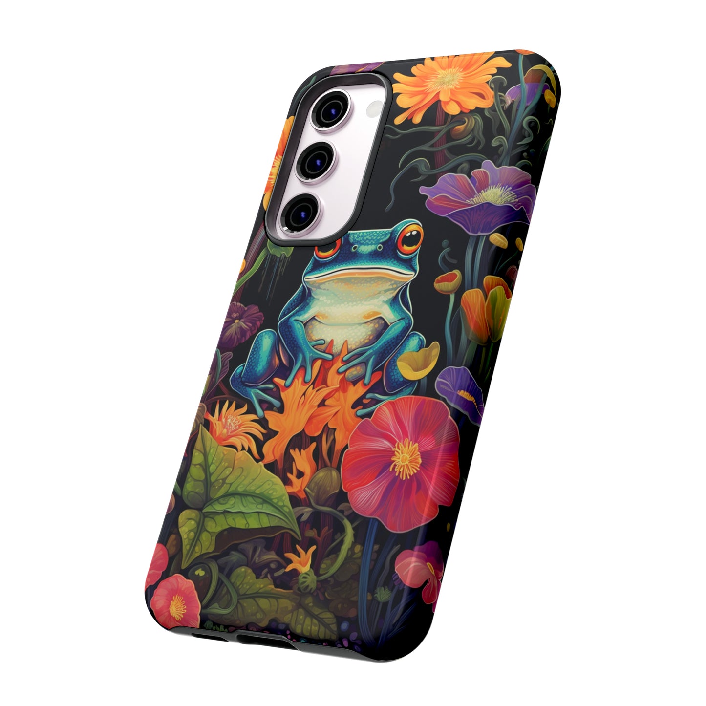 Floral Frogs Elegance Phone Case for Google Pixel, iPhone & Samsung Galaxy