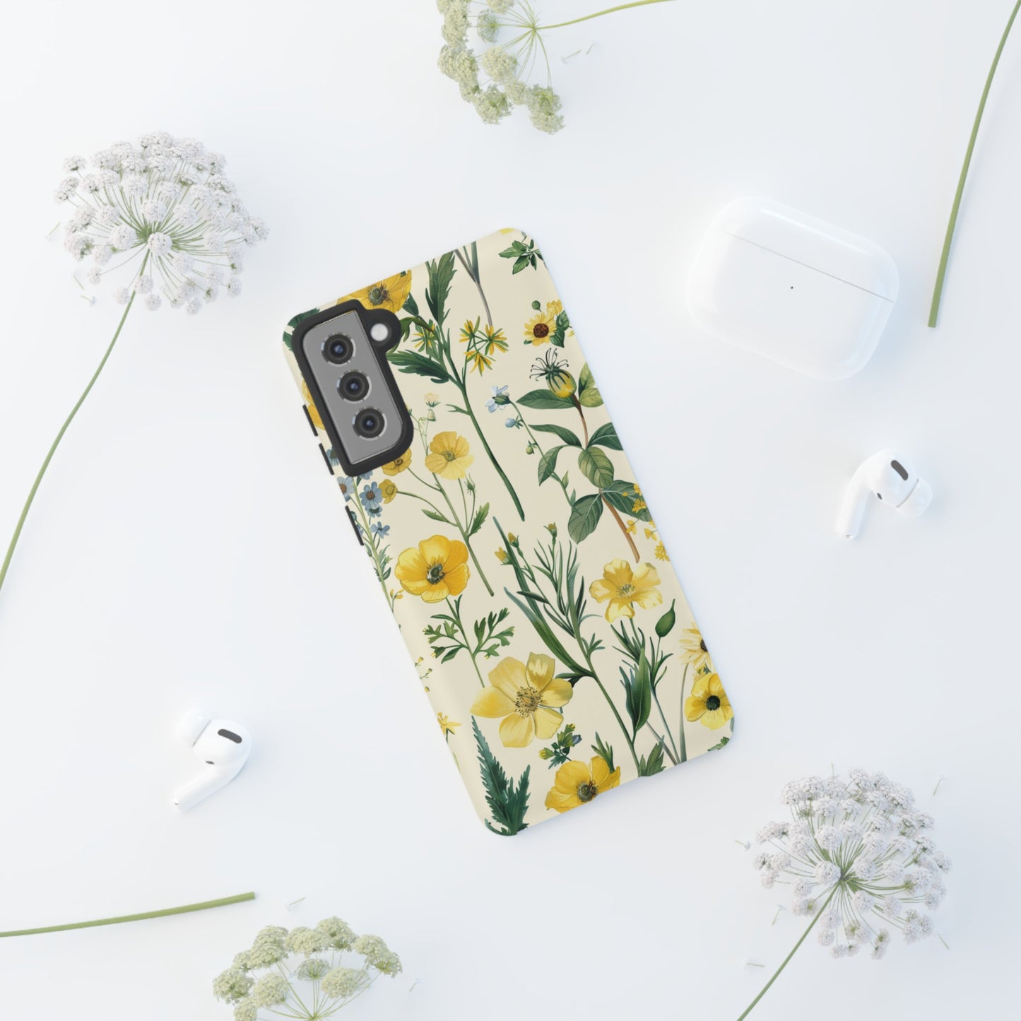 Floral Sage Yellow Wildflower Phone Case