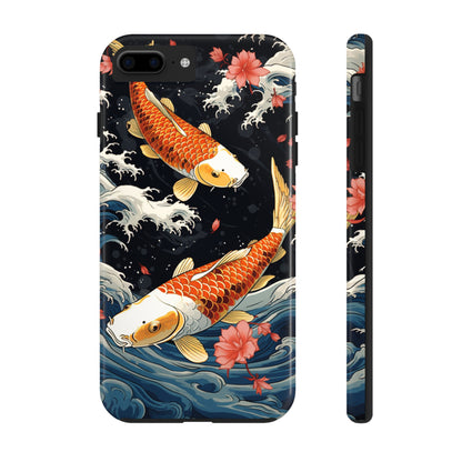 Graceful Flow: Koi Fish Inspired | Japanese Art Masterpiece iPhone Case