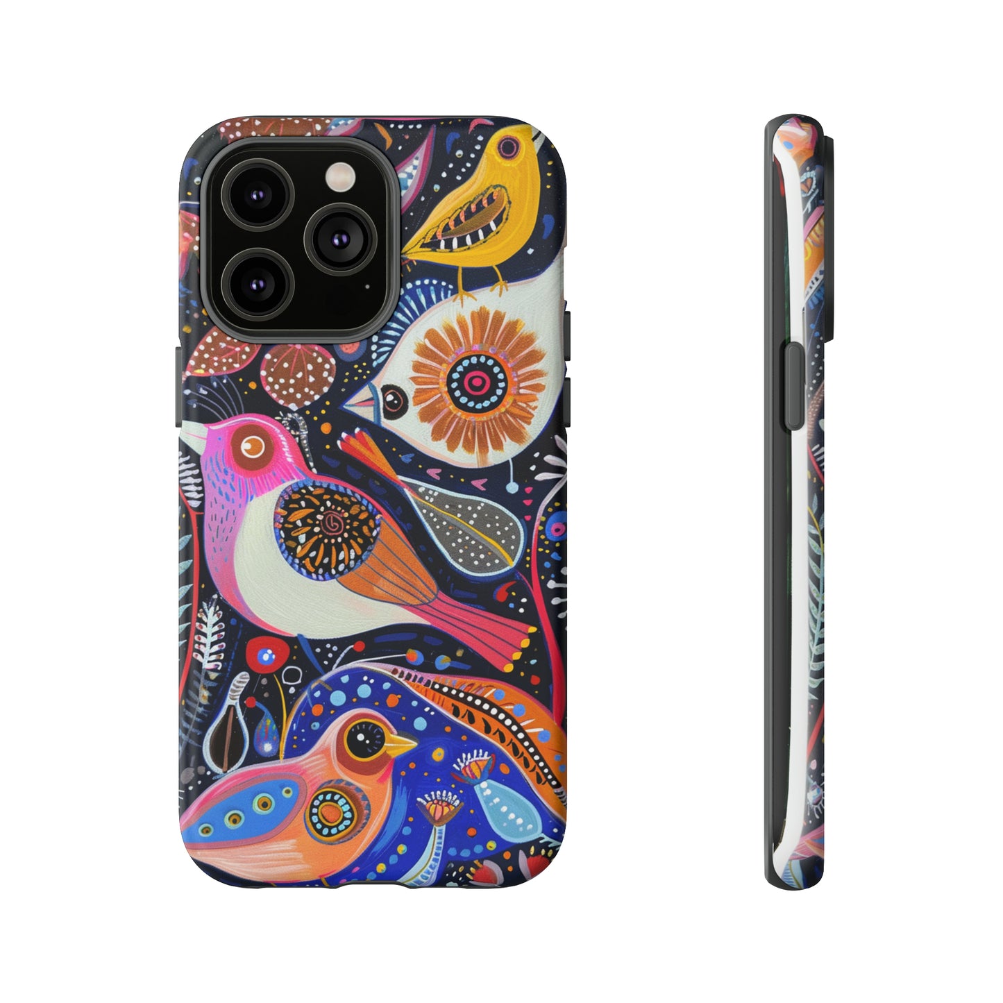 Mexican Style Bird Painting Phone Case