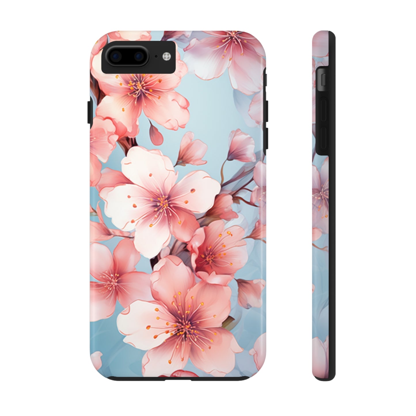 Pretty in Pink Flowers Tough iPhone Case | Floral Phone Cover