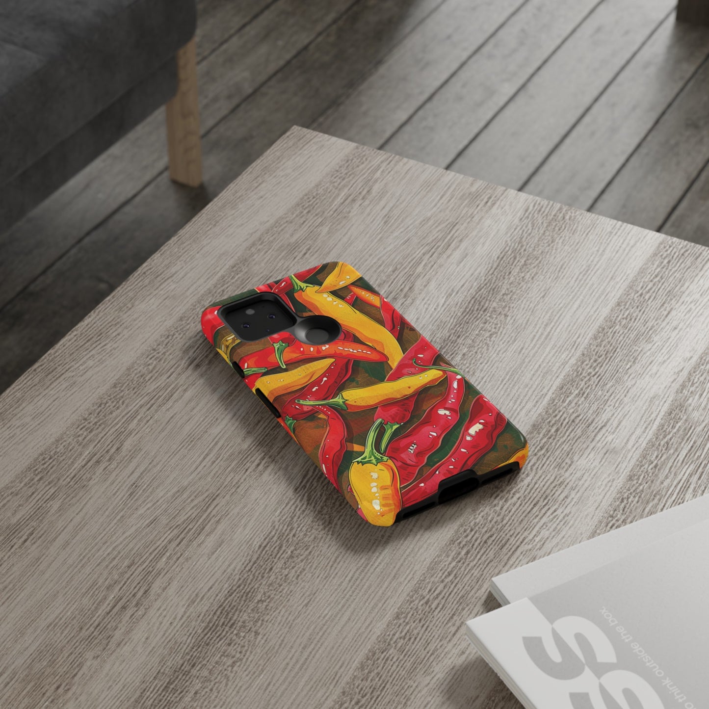 Yellow and Red Chili Peppers Phone Case