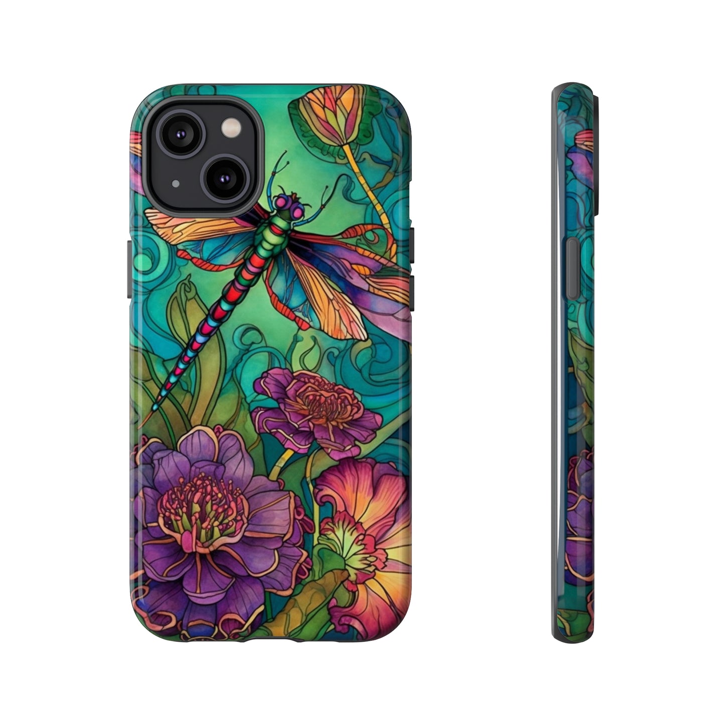 Art Nouveau Dragonfly - A Timeless Symbol of Elegance for Google Pixel, iPhone, and Samsung Cases