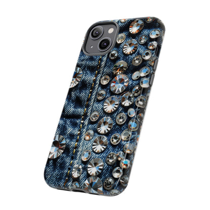 Blue Jean Queen Rhinestone Bling Phone Case