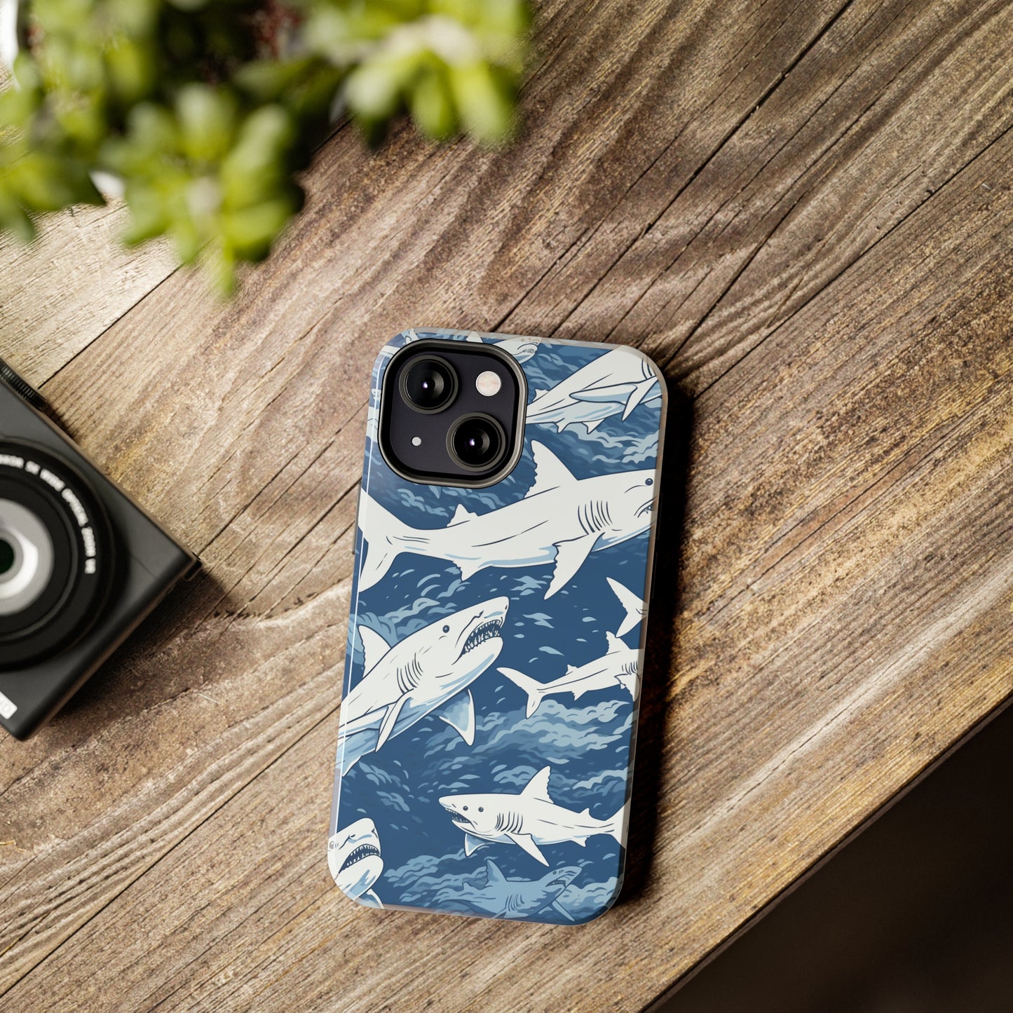 Shark Design: Dive into the Depths with an Aquatic Adventure iPhone Case