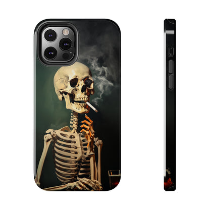 Smoking Skull iPhone Case | Edgy Style with a Mysterious Vibe for iPhone 11, 12, 13, 14, SE 2020 & Mor