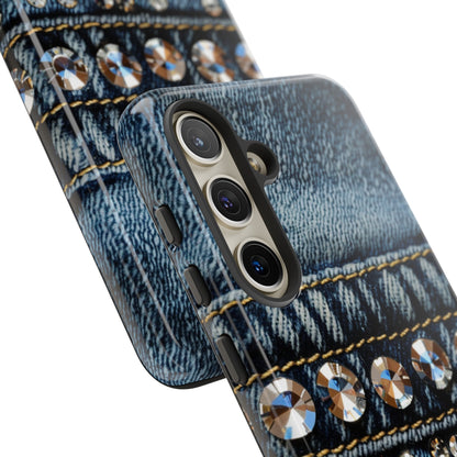 Blue Jean Queen Rhinestone Bling Phone Case