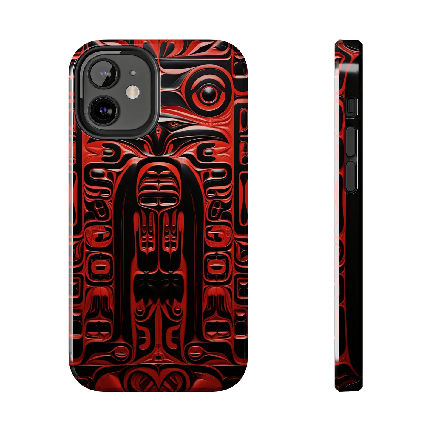 Raven Totems: Northwest Native American Carving | Heritage iPhone Case