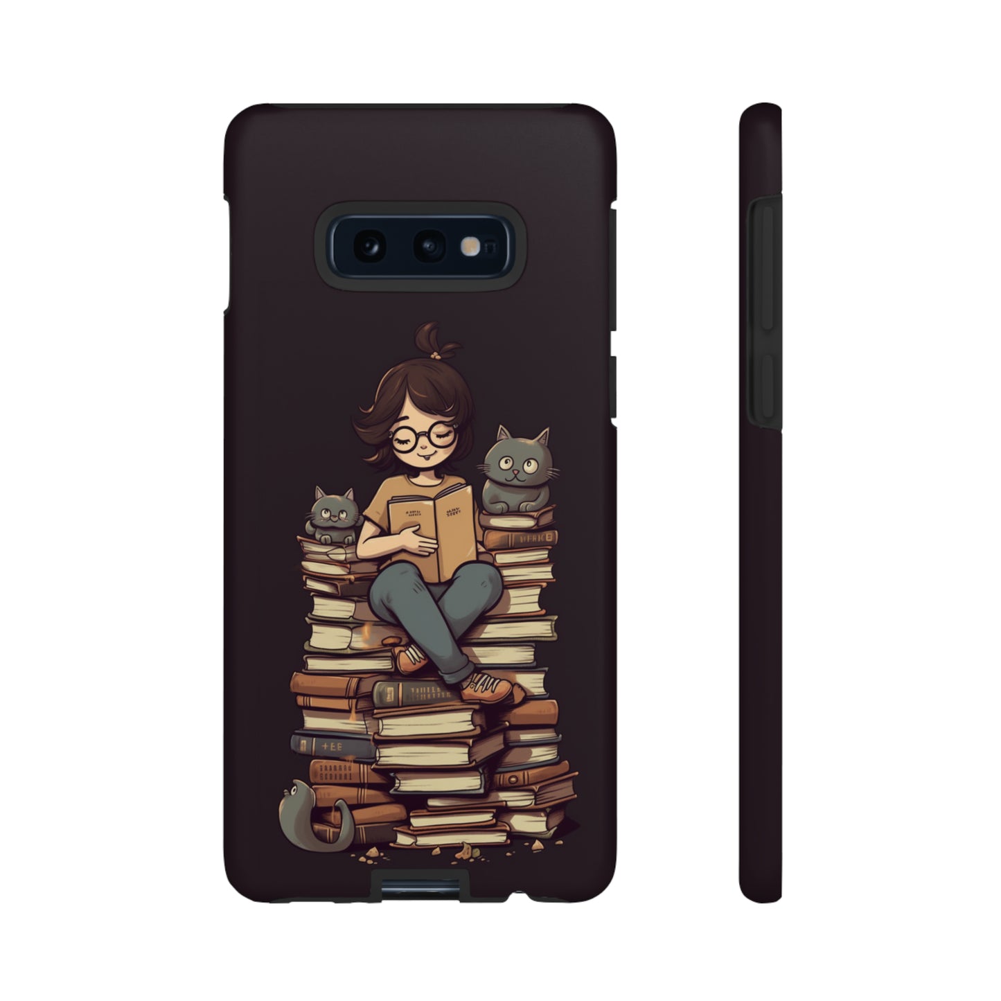 Cats and Books Phone Case