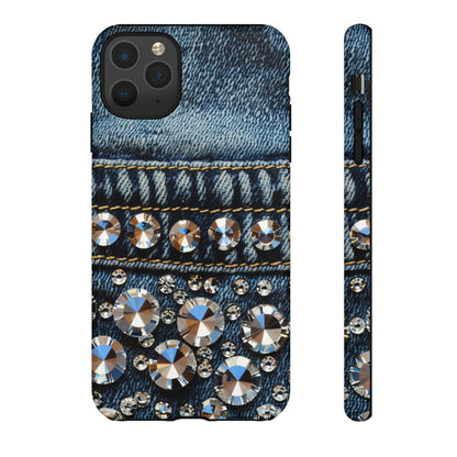 Blue Jean Queen Rhinestone Bling Phone Case