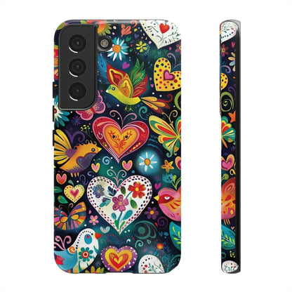 Floral Butterfly Magic Hearts Phone Case