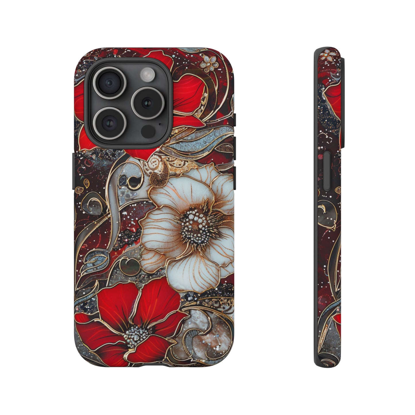 Stained Glass Floral Paisley Explosion Phone Case