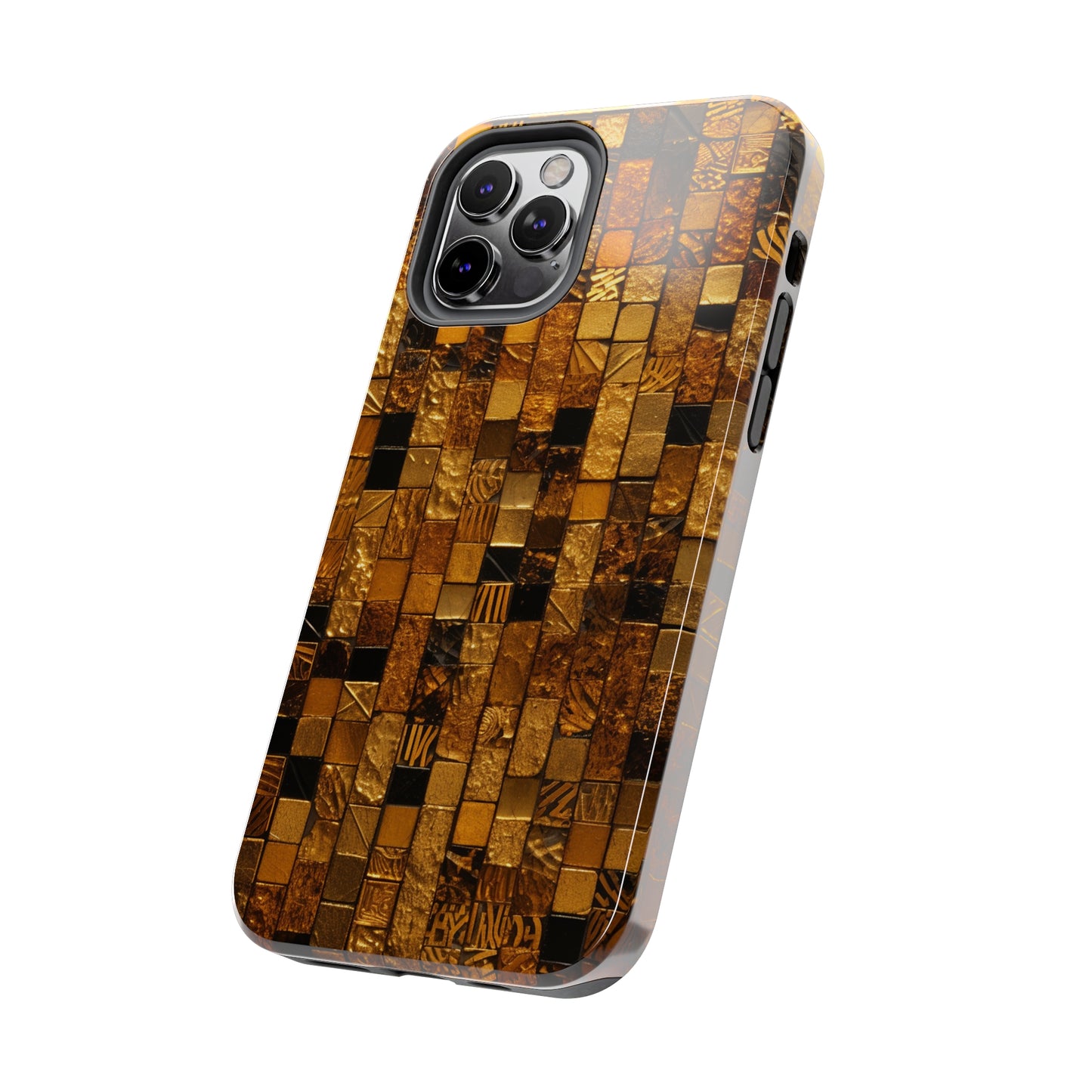 Opulent Elegance - Golden Tile Case