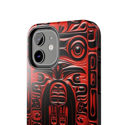 Raven Totems: Northwest Native American Carving | Heritage iPhone Case