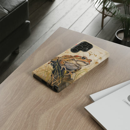 Toad on a Branch Japanese Style Art Painting Phone Case