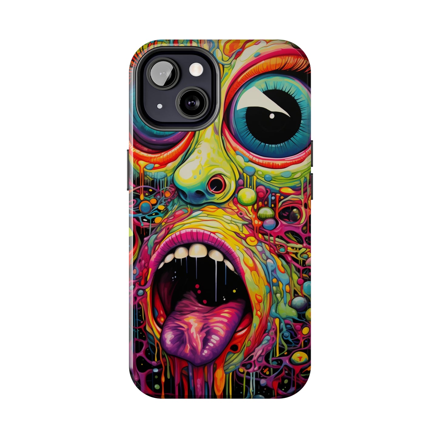 Trippy Hippie Acid Drop: Vibrant Swirls & Dazzling Colors | Tough iPhone Case