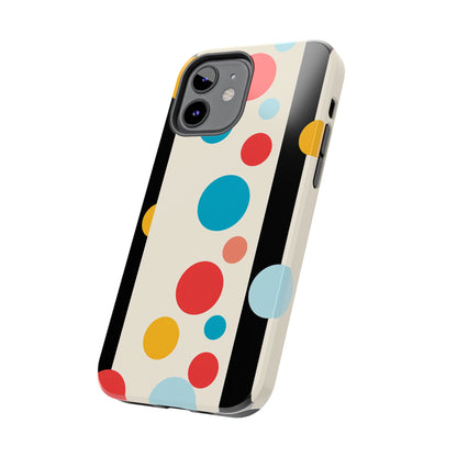 Classic Meets Creative: Abstract Polka Dots Tough Case for iPhone