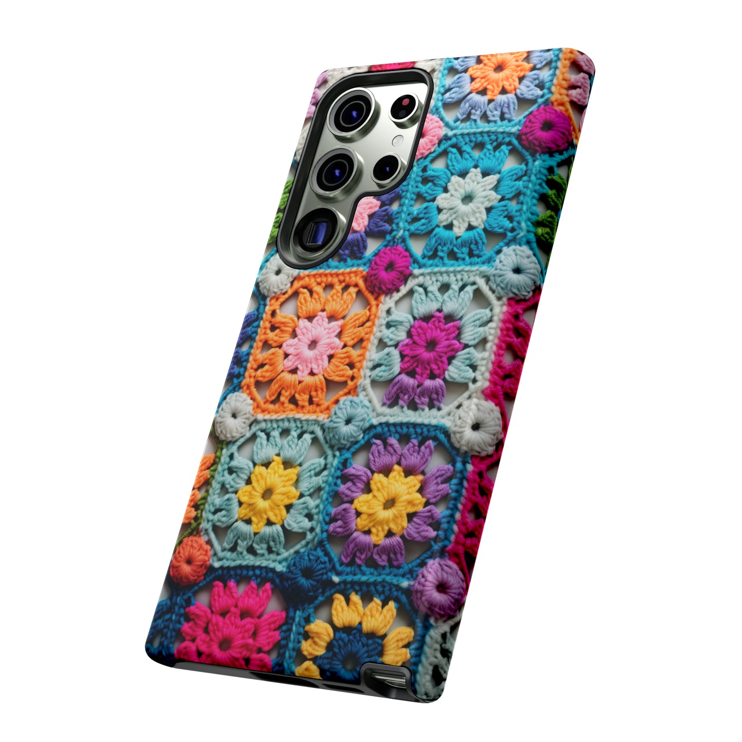 Vintage Crochet Blanket Look Phone Case