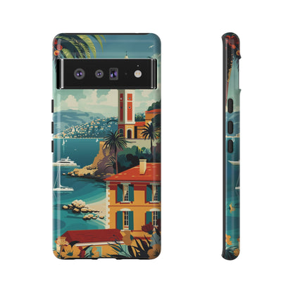 Midcentury French Riviera Landscape Painting Phone Case