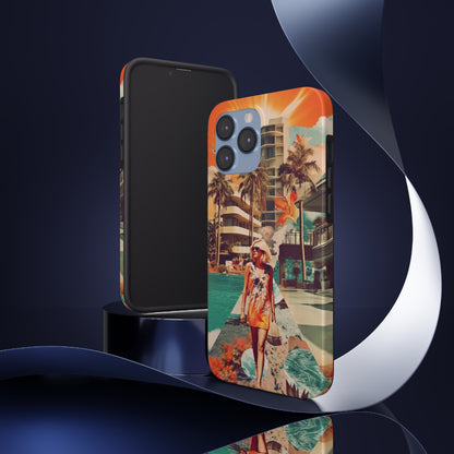 A Day at the Beach iPhone Tough Case | Embrace the Serenity of Coastal Living with Reliable Protection