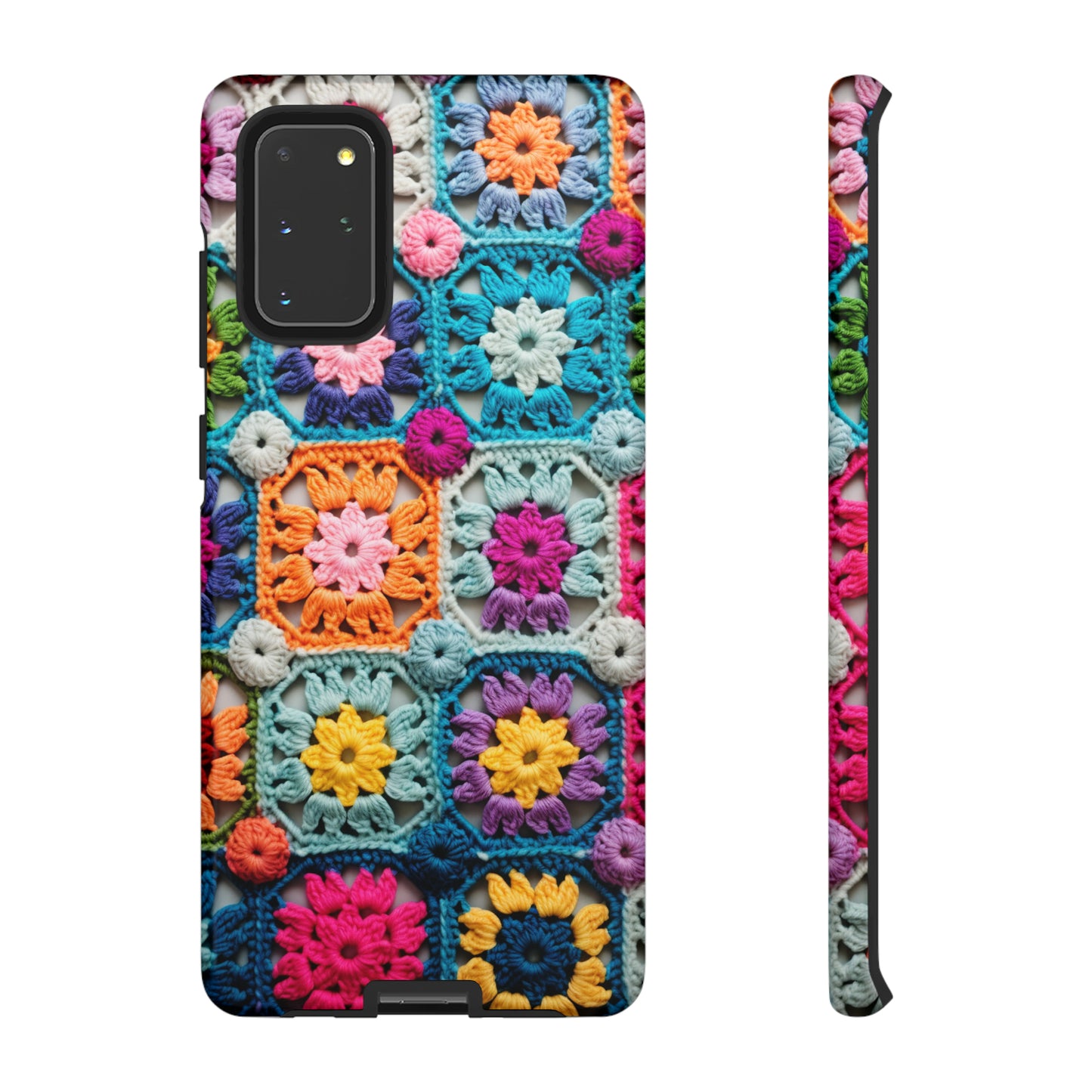 Vintage Crochet Blanket Look Phone Case