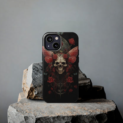 Deadhead Moth Gothic Dark Academia iPhone Case | Embrace Mysterious Elegance