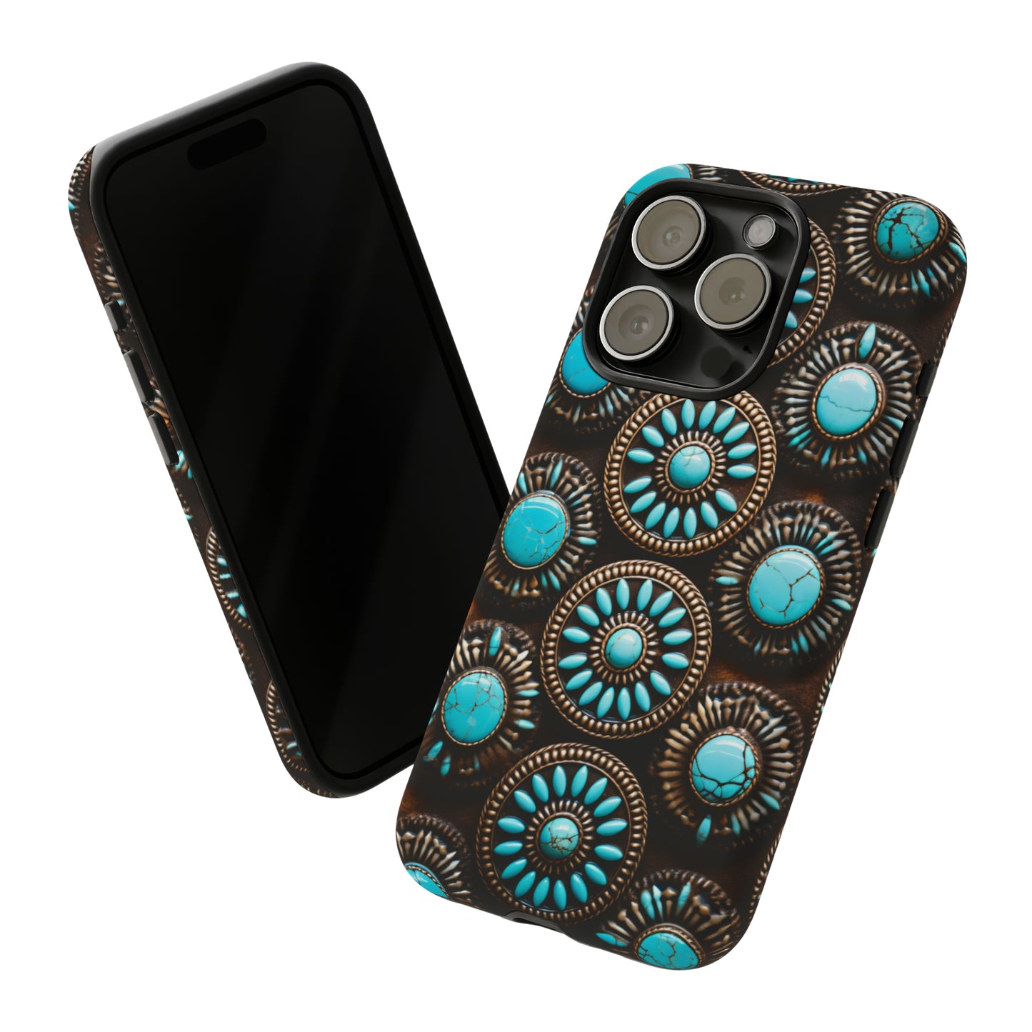 Vintage Navajo Native American Turquoise Concho Phone Case