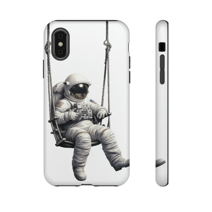 Astronaut on a Swing Phone Case