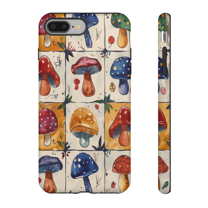 Trippy Magic Mushroom Toadstools Phone Case