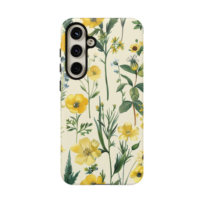 Floral Sage Yellow Wildflower Phone Case