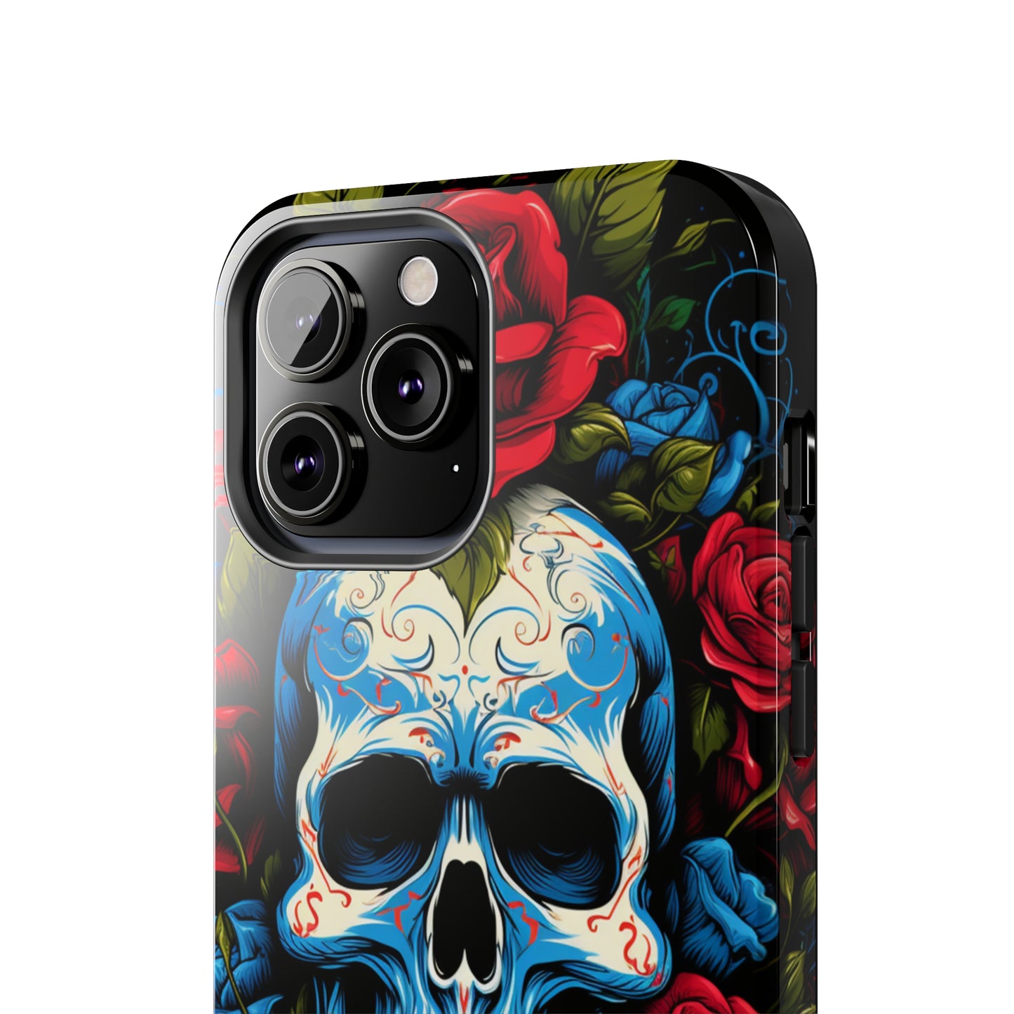 Skull and Roses iPhone Case | Edgy Elegance and Timeless Beauty