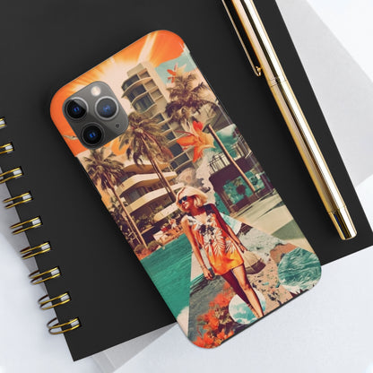 A Day at the Beach iPhone Tough Case | Embrace the Serenity of Coastal Living with Reliable Protection