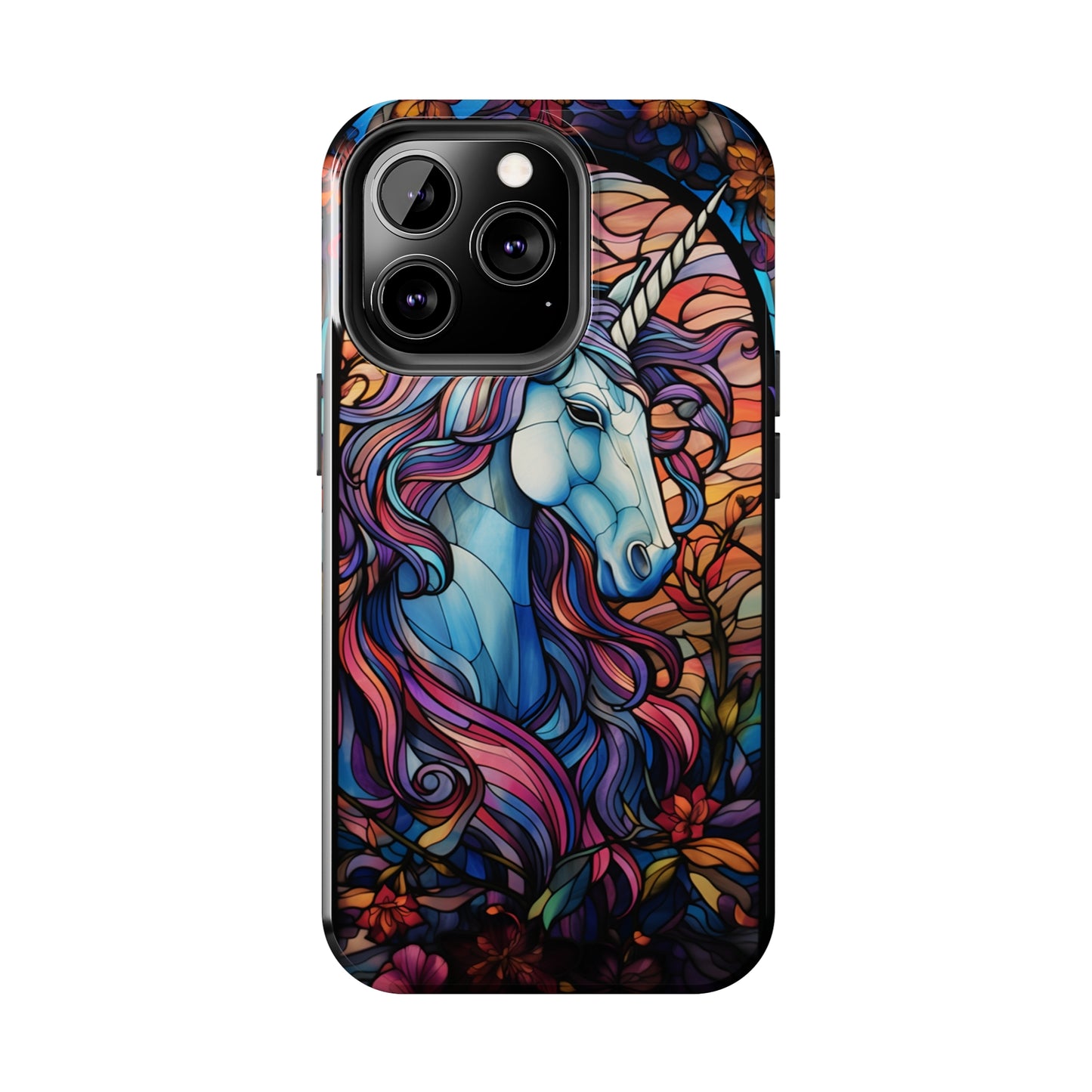 Unicorn Stained Glass iPhone Case | Mythical Beauty and Device Protection